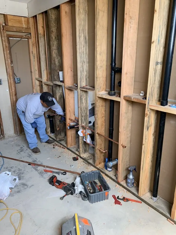 Commercial rough-in plumbing for Water Heater Replacement in Pinecrest Estates
